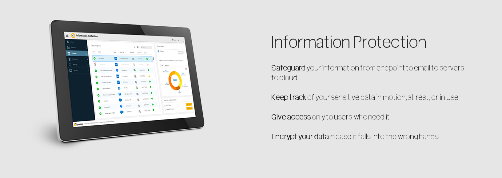 Symantec Information Protection Products & Solutions